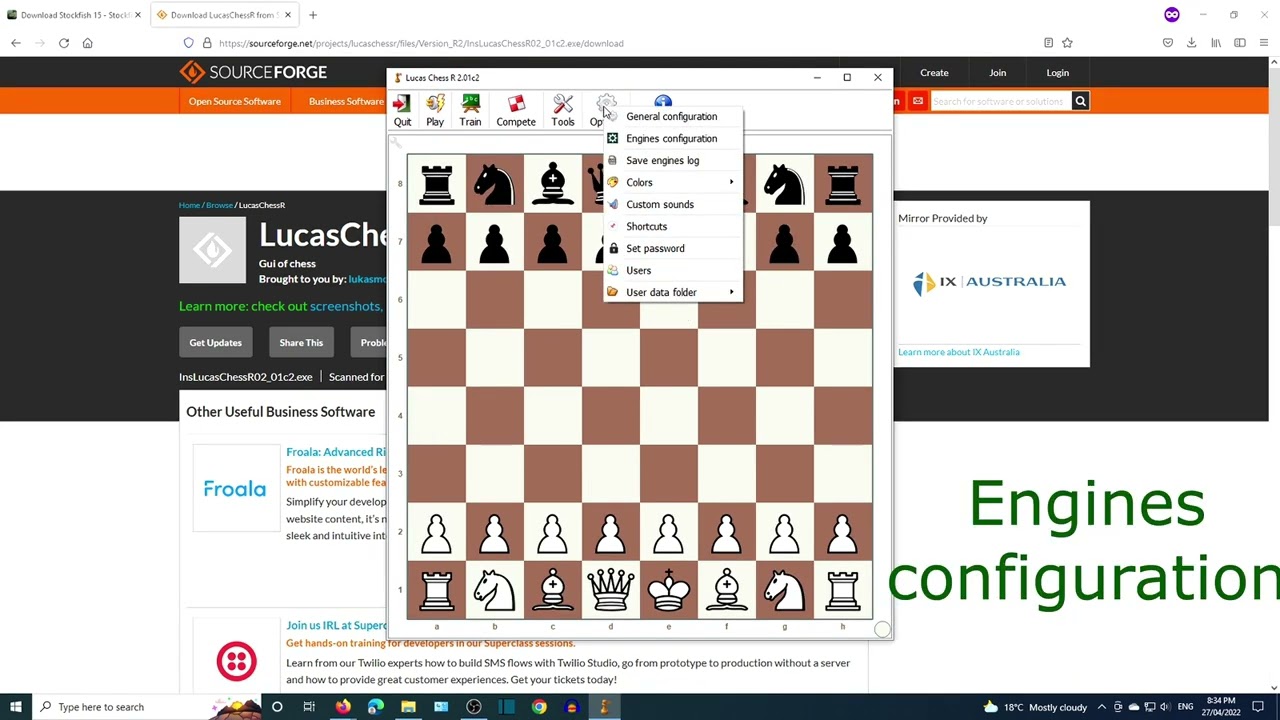 Stockfish 15 install Lucas chess GUI download Stockfish 15 best chess  engine Windows 10 HD8k  