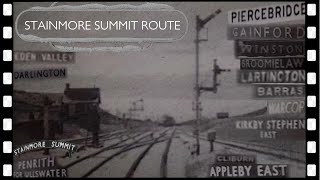 Darlington-STAINMORE SUMMIT-Penrith snow & steam, DMU train ride 1961