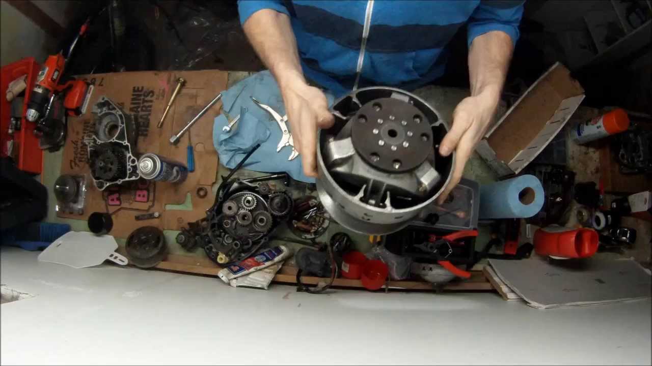 Skidoo clutch totorial (JB Weld Fix to rubber external disk) YouTube