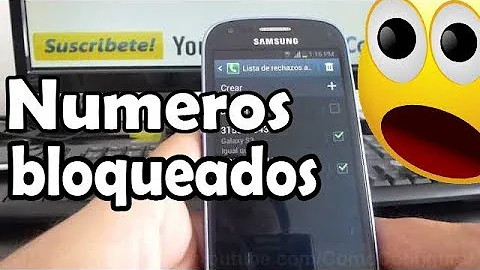 Como encontrar os números bloqueados no Samsung?