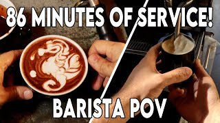 POV  BARISTA shift on a Relaxing Sunday Morning | Coffee Shop Ambience | ASMR | Study & Relax