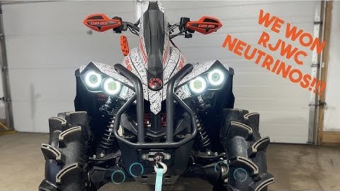 WE WON RJWC NEUTRINO HEADLIGHTS AND TAILIGHTS!!!! Can am Renegade XMR 1000R Install