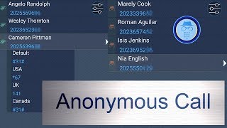 Anonymous Call : Hide your caller id android screenshot 2