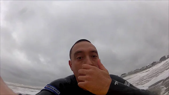 Donald Raby bodyboarding Hurricane Sandy. GoPro