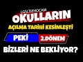 Okulların Açılma Tarihi Kesinleşti! 2.Dönem Bizleri Ne Bekliyor?