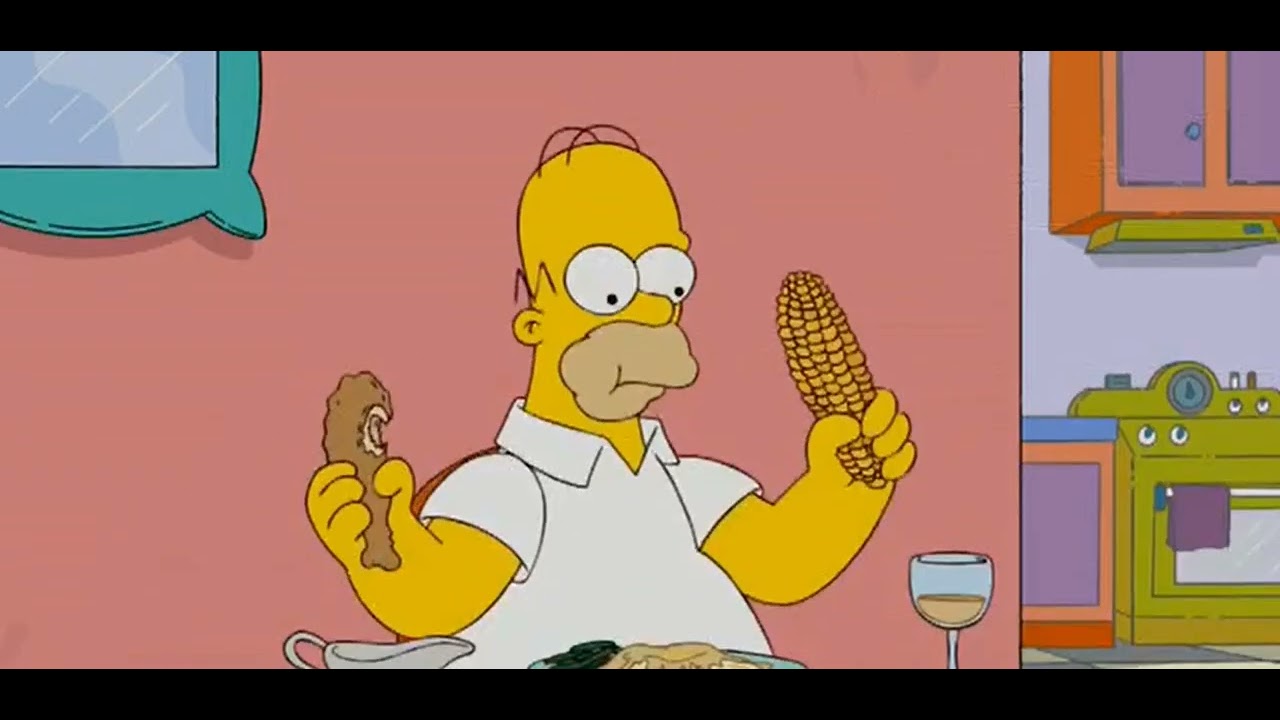 I Simpson Ita homer a cena, mosca🌟🌟 YouTube