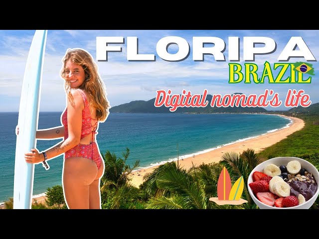Travel vlog - A day in my life as a DIGITAL NOMAD living in FLORIANÓPOLIS, Brazil (with prices)