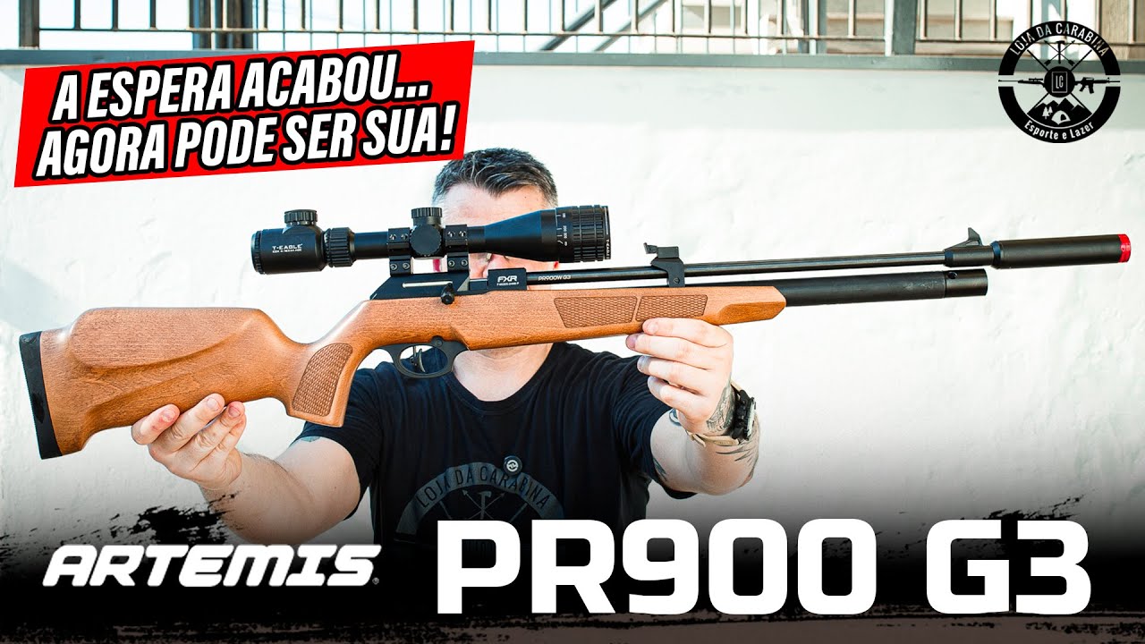 FINALMENTE CHEGOU! Carabina Artemis PR900W G3 5.5mm em Madeira!
