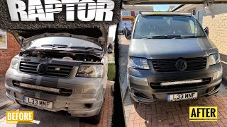 Bumper restore in upol Raptor - VW T5 Swamper conversion Part 3