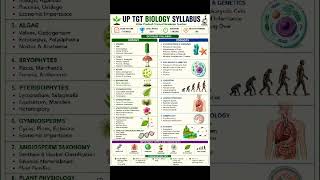 Uttar Pradesh TGT biology syllabus #learning #biology #science #music #neet #examalert #rrbs #examce