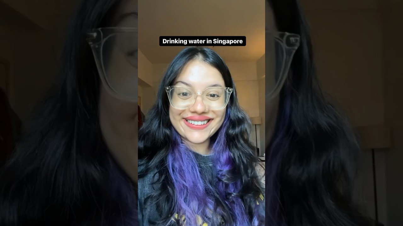 Drinking water in Singapore be like 🙈