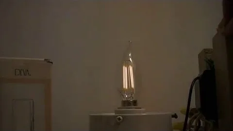 Dimmable LED Candle Bulb at work