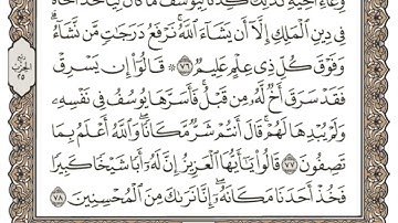 (13) القرآن الكريم الجزء الثالث عشر مكتوب الشيخ سعد الغامدي