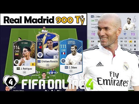 FIFA Online 4 | Trải Nghiệm Team Color REAL MADRID 900 Tỷ Cực Khủng Vs Nhạc Trưởng Z. Zidane EBS +5