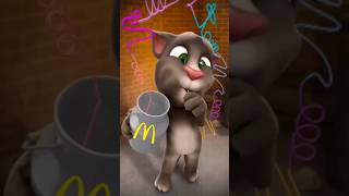 Talking Tom tries the Grimace Shake! #grimaceshake #talkingtom