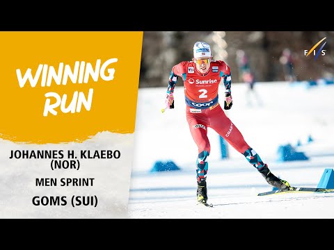 Klaebo beats Chanavat in tight finish in Goms | FIS Cross Country World Cup 23-24