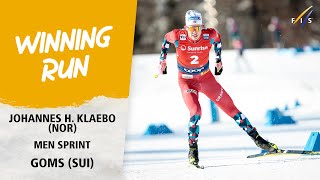 Klaebo beats Chanavat in tight finish in Goms | FIS Cross Country World Cup 23-24