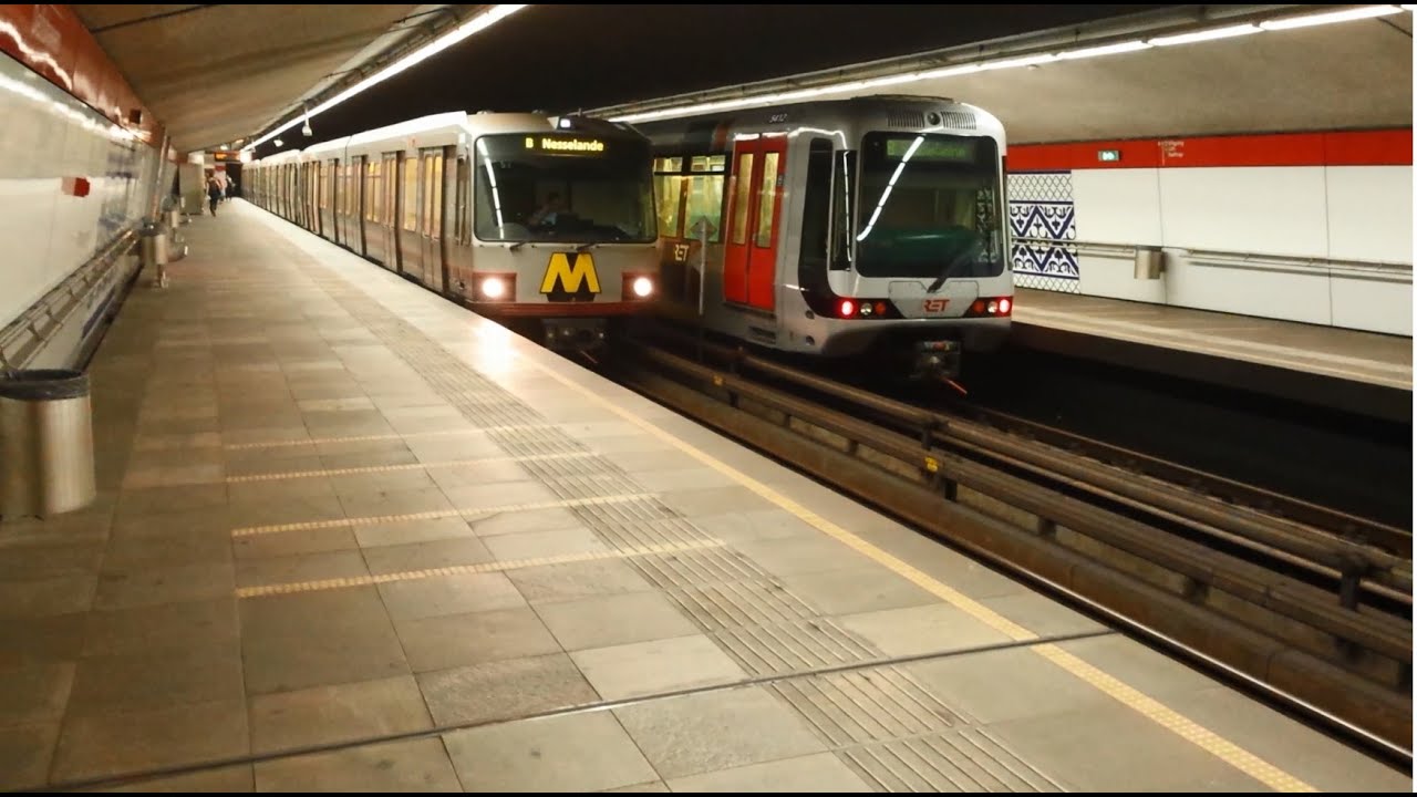 RET Metro 3*Type T & 3*Type S (5412 na Mid-Life Revisie) op Delfshaven