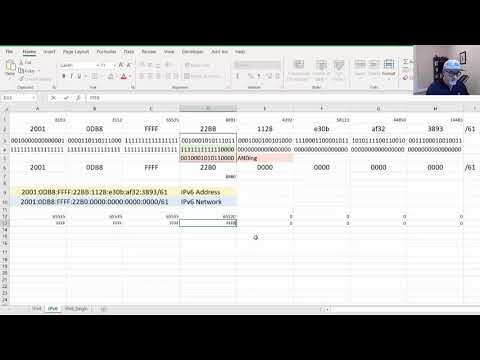 23. CCNA Ch12 - Create an IPv6 Subnet Calculator in Excel -Part1