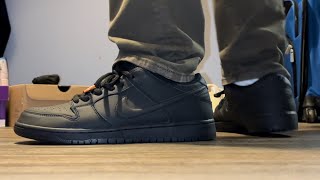 Nike SB Dunk Low Pro ‘Orange Label Triple Black’ Unboxing Shoe Review