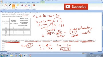 DATA INTERPRETATION ASKED IN IBPS CLERK MAINS 2018 ||