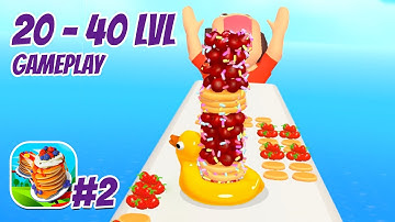 Pancake Run - level 20 to 40 | Gameplay #2