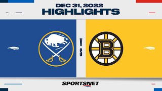 Nhl Highlights Sabres Vs. Bruins - December 31, 2022