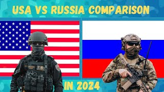 USA vs RUSSIA military comparison in 2024#military #militarycomparison #powercomparison