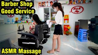 Vietnam Barber Shop ASMR Massage Face , Head Massage & Wash Hair Good Service 2021