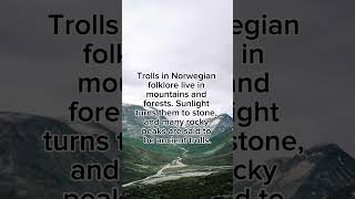 Trolls and mythical creatures from Norwegian folklore. #norwegian #folklore #troll #norway