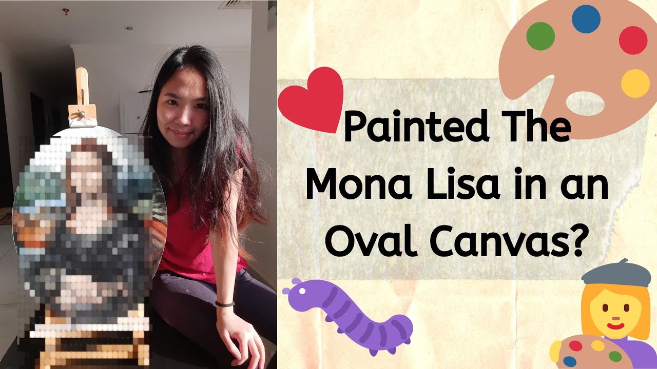 I tried to paint The Mona Lisa using Oil Paint - YouTube