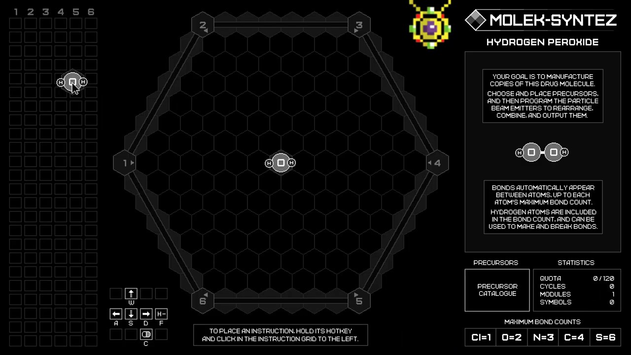 MolekSyntez puzzle solutions 1 4 (Hydrogen Peroxide, Ethanol