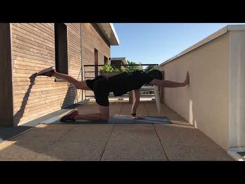 Démonstration vidéo : technique d'exécution de Extension bras et jambe opposés à 4 pattes