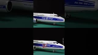 1/400 Model Aircraft Gemini Jets Volga-Dnepr Antonov AN124 Ruslan 2012 vs 2020 Comparison #Shorts