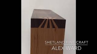 A Japanese sunrise dovetail joint.