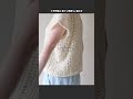 かぎ針編み 透かし模様ボートネックTeeの編み方 #かぎ針編み #かぎ針編み初心者 #かぎ針 #かぎ針編みウェア #編み物 #crochet #knitting #hus: #コットン糸 #編み方