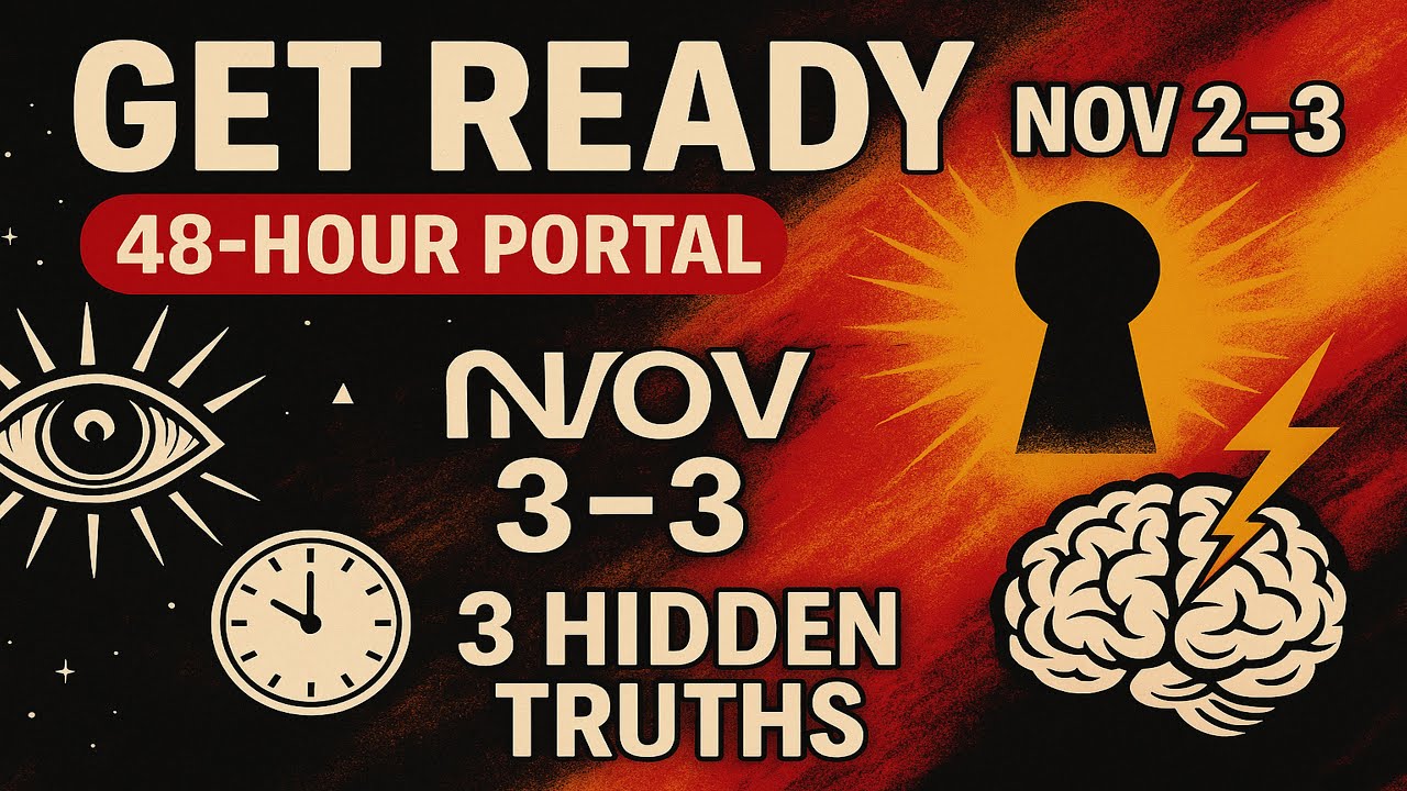 Prepare Yourself:The 48-hour portal (Nov 2-3) will reveal 3 hidden truths that will change your life
