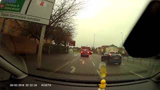 Audi goes through red light