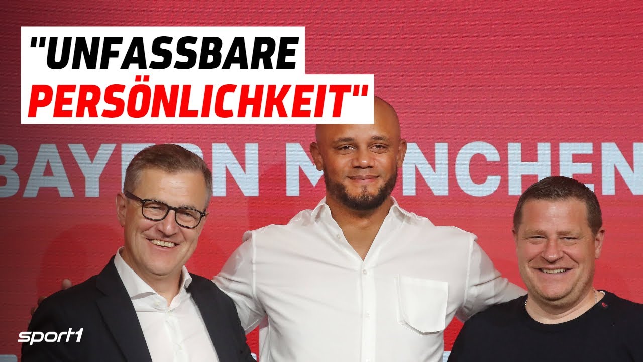 Die Vorstellung von Vincent Kompany als neuer Cheftrainer des FC Bayern