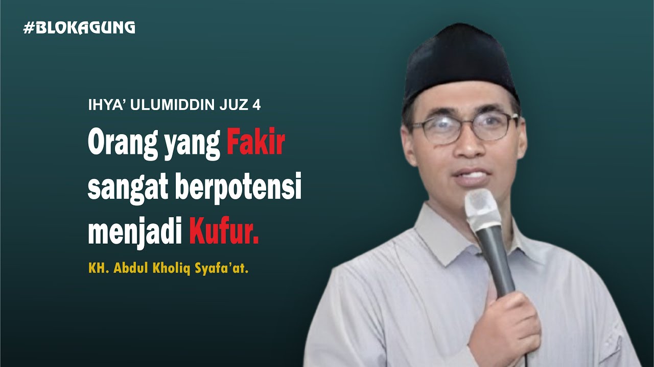 Orang yang fakir berpotensi kufur 