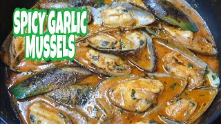 Spicy Garlic Green Lip Mussels Spicy Garlic Green Shell Mussels Spicy Tahong Recipe