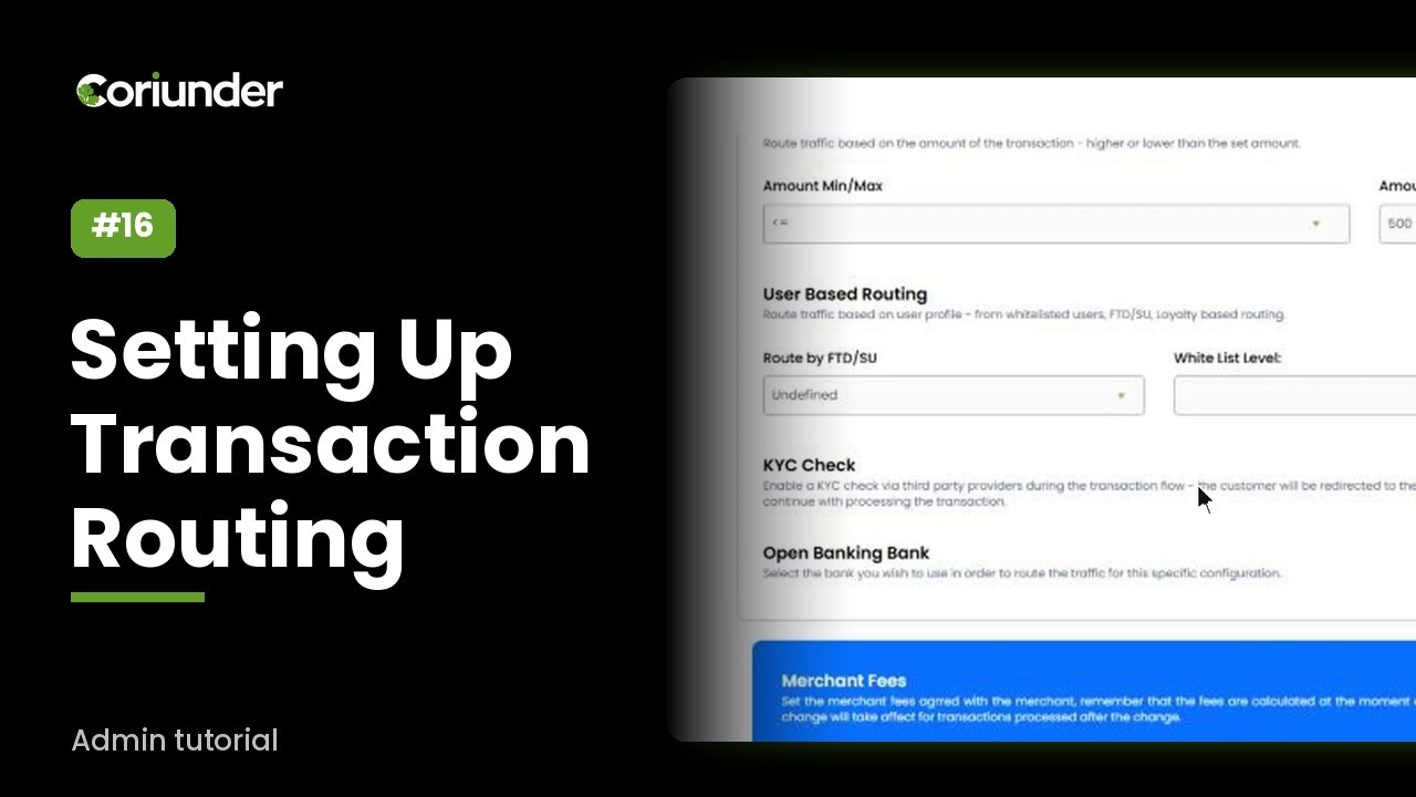 Setting Up Transaction Routing