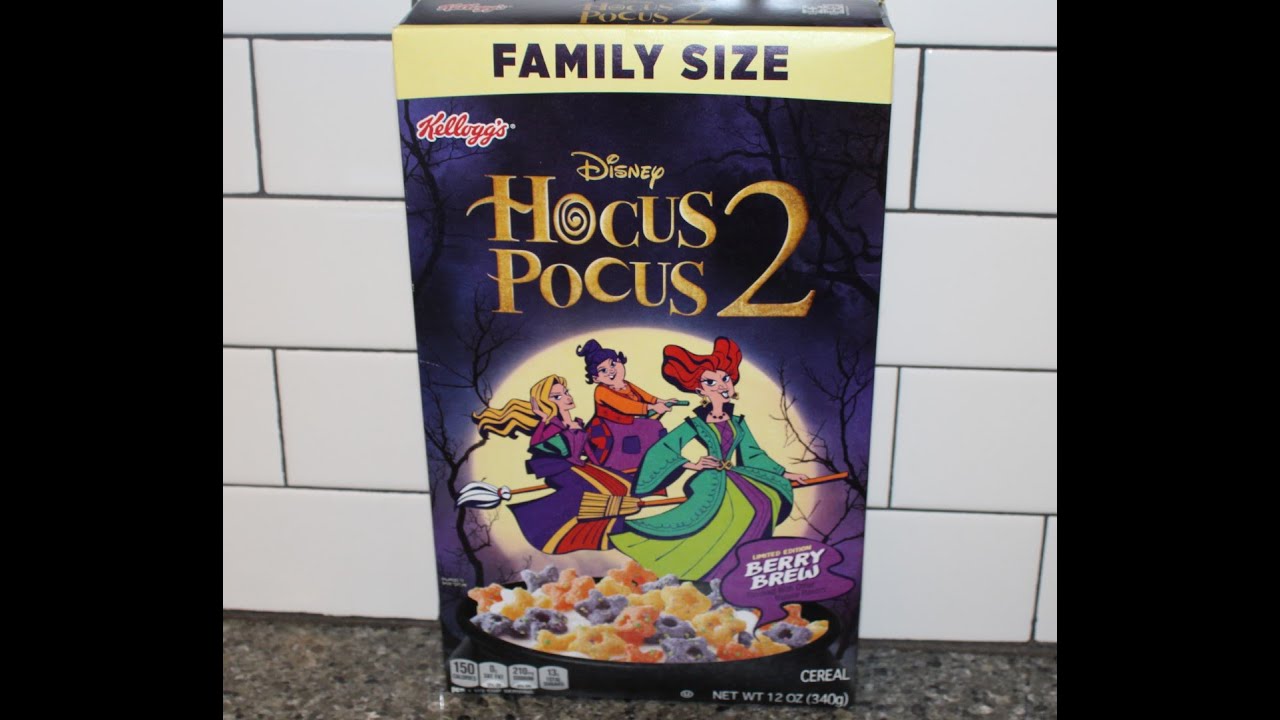 Disney Hocus Pocus 2 Kellogg’s Berry Brew Cereal Review YouTube