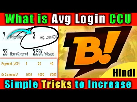 #BOOYAH! What is Avg Login CCU & How to Increase ? Tips & Tricks (Hindi)