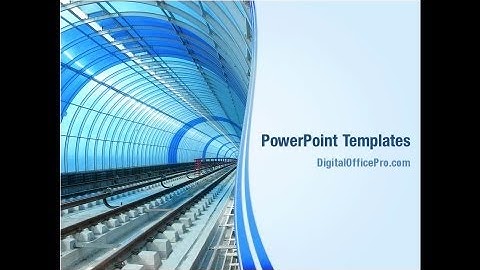 Tunnel PowerPoint Template Backgrounds - DigitalOfficePro #08282