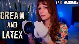 ASMR Ear Massage with Latex Gloves 💎 Crinkly Sounds & Delicate Touches