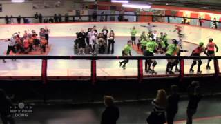 20121110  OCRG banked track bout:   OCRG Mixed/Home Team vs. Sugartown Rollergirls - 4th qtr