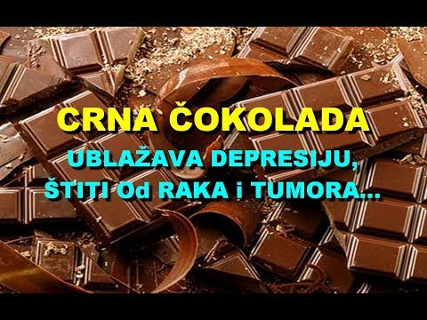 CRNA ČOKOLADA - UBLAŽAVA DEPRESIJU, ŠTITI Od RAKA i TUMORA