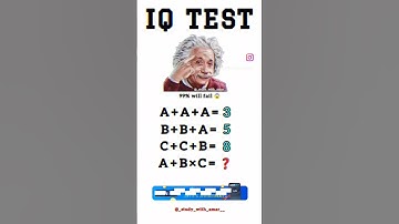 IQ test 🤔 Only For Genius 🔥 Maths brins test #puzzle #viral #respect #quiz #mathgame #ytshorts