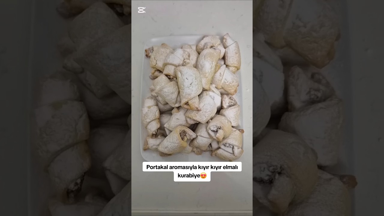 Kıyır Kıyır Elmalı Kurabiye Tarifi | Tam Ölçülü, Garantili! 🍎✨#shortvideo #keşfet